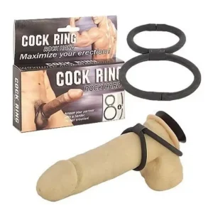 Anillo Doble Para El Pene Rock Hard Cock Ring
