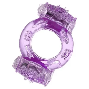 Anillo Vibrador Para El Pene Doble Bala