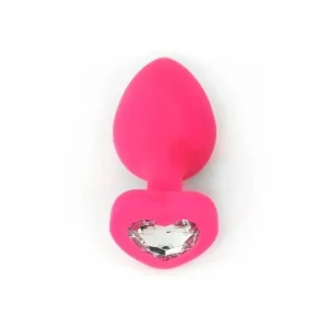 Plug Anal Joya Silicona Corazon Talla M
