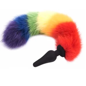 Plug Cola Rainbow Silicona