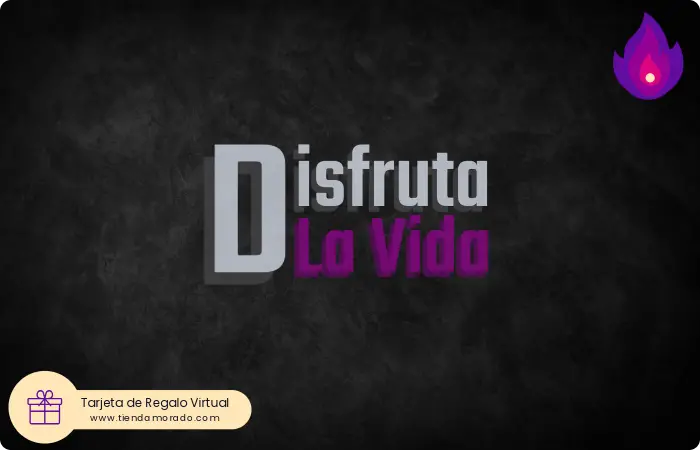tarjeta de regalo disfruta la vida
