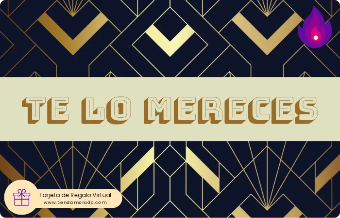 tarjeta de regalo te lo mereces